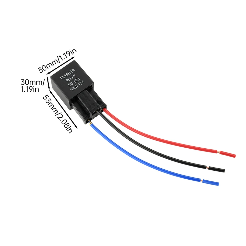 Dioche Auto Flasher Relay, Universeel 12V Motorfiets Verstelbare LED Dioche Auto Flasher Relay, Universeel 12V Motorfiets Verstelbare LED