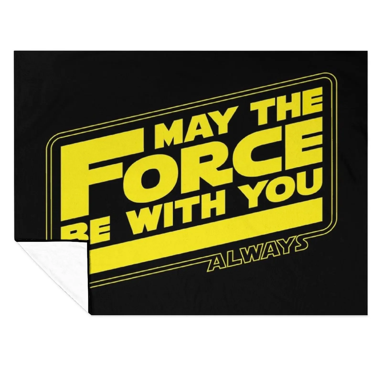 

May The Force Be With You, Always Throw Blanket Soft Plush Plaid Retros Luxury Designer For Baby Blankets