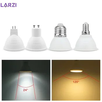 Bombillas LED 스포트라이트 전구, E27, E14, MR16, GU10, GU5.3, Lampada LED, 6W, 220V, 230V, 240V, 24/120 도