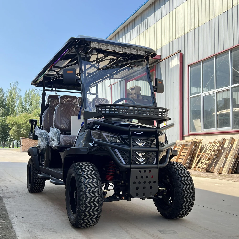 New Street Legal 60V Powered 6 Seater Adult Off Road Golf Cart with New Display Reversing Camera and Electromagnetic Brakes