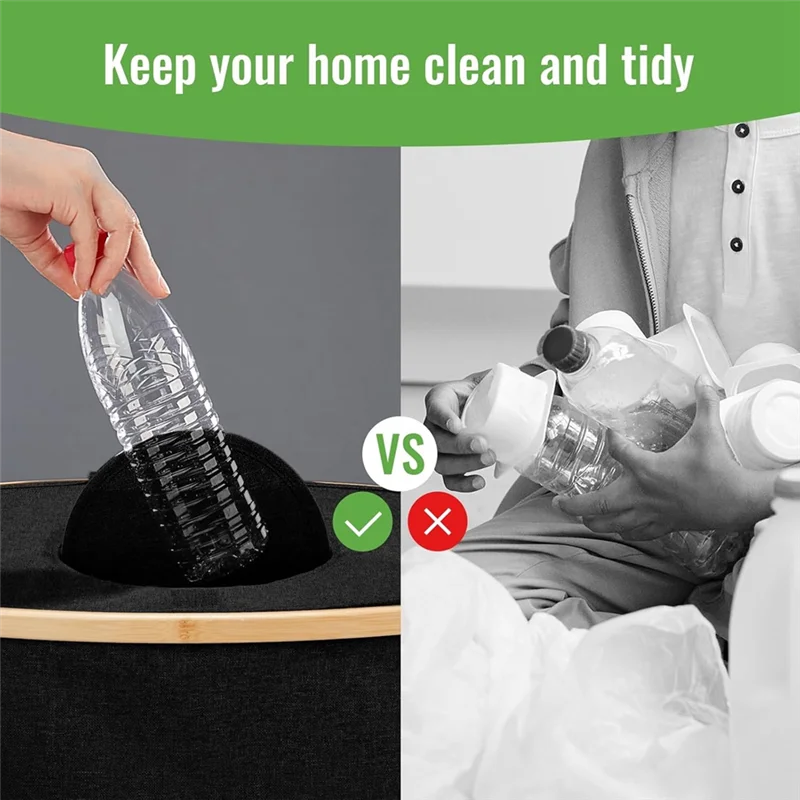 

ABRS-Multipurpose 110L Kitchen Recycling Bin, 29 Gallon Capacity With Lid And Two Removable, Reusable Inner Bags