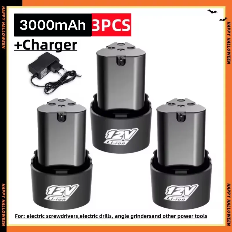 

Premium Screwdriver/Drill Battery 12V 3.0Ah for DKCD Angle Grinders and Impact Wrenches Li-Ion Battery + Charger