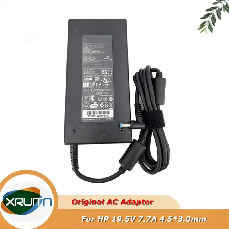 

Original 19.5V 7.7A 150W Ac adapter laptop charger For HP Q193 Q173 TPN-DA03 HSTNN-CA27 646212-001 19.5V 7.7A 4.5*3.0MM