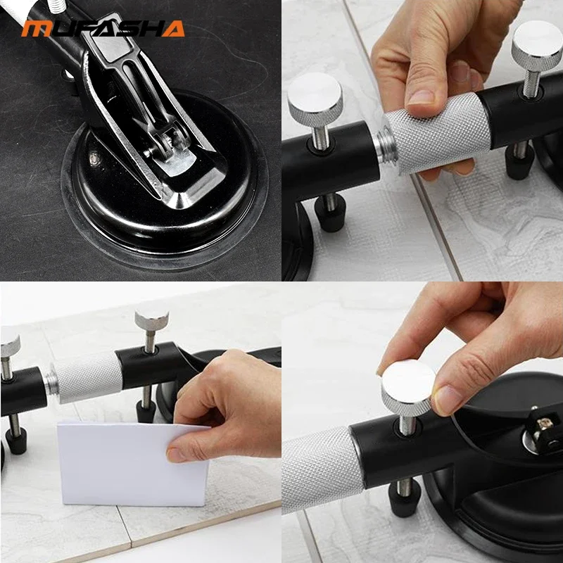 Powerful Double Claw Glass Suction Cup Marble Tile Handling Tool Suction Cup Manual Labor-Saving Vacuum Suction Lifter