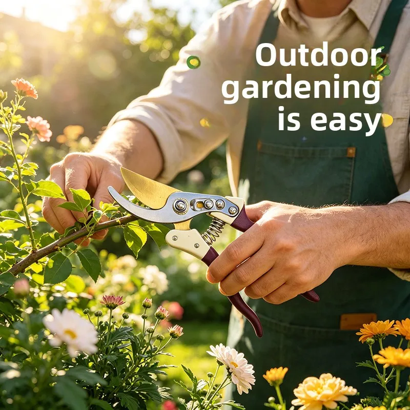 Pruning Shears Heavy Duty Garden Floral Scissors Fruit Flower Thick Branches Fruit Picker Farm
