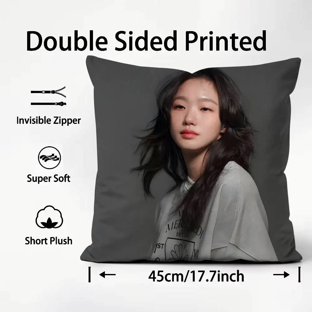 الكورية K-Kim الذهاب Eun كيس وسادة نمط مطبوعة المخدة لغرفة المعيشة غطاء وسادة أريكة وديكور غرفة نوم #5