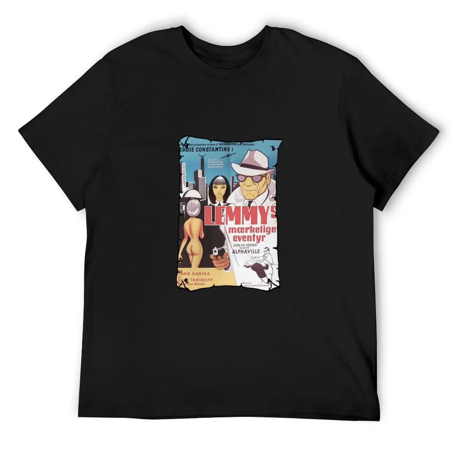 

Alphaville, a strange adventure by Lemmy Caution T-Shirt cute clothes animal prinfor boys men clothes