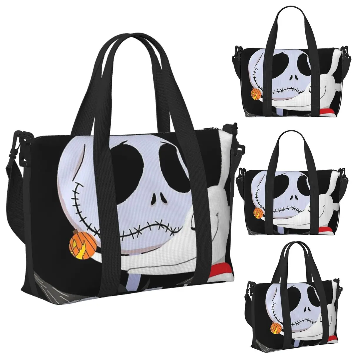 

Пляжная дорожная сумка Zero Cuddling с Джеком, большая вместительная сумка-тоут для тренажерного зала, йоги, женская дорожная сумка для покупок, сумка на плечо