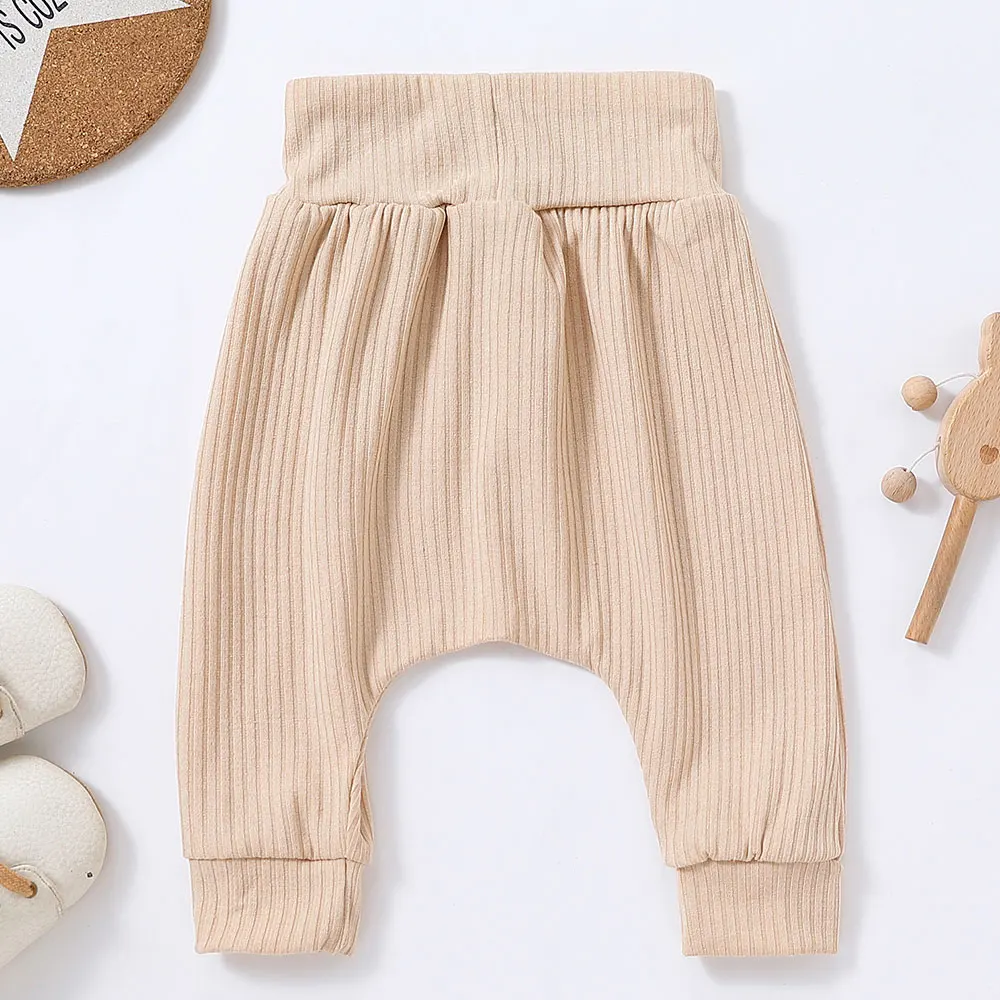 Newborn Pants Casual Edition Solid Color Bottom for Preschool Children\'s Long Soft Pants Unisex Style for Daily or Outgoing Wear