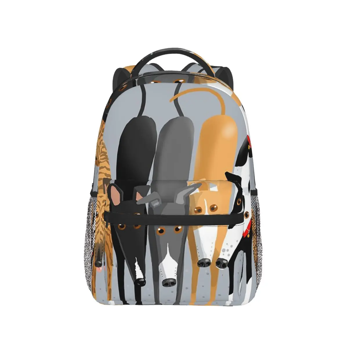 

Greyhound Cartoon Animal Backpack Hot Sale Daypack Large Capacity Boys Girls BookBag School Bag Shoulder Bags for Men Women