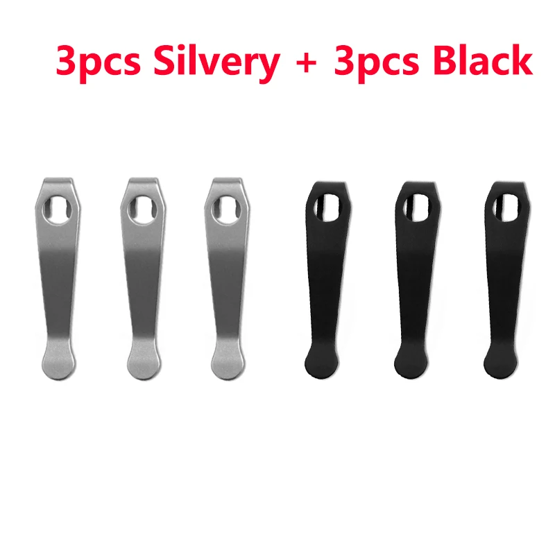 Faca de Titânio Bolso Clipe Volta Braçadeira para Spyderco para Leve Dragonfly Watu Spydieshof Sage lw Manix Sirene Peças Lote