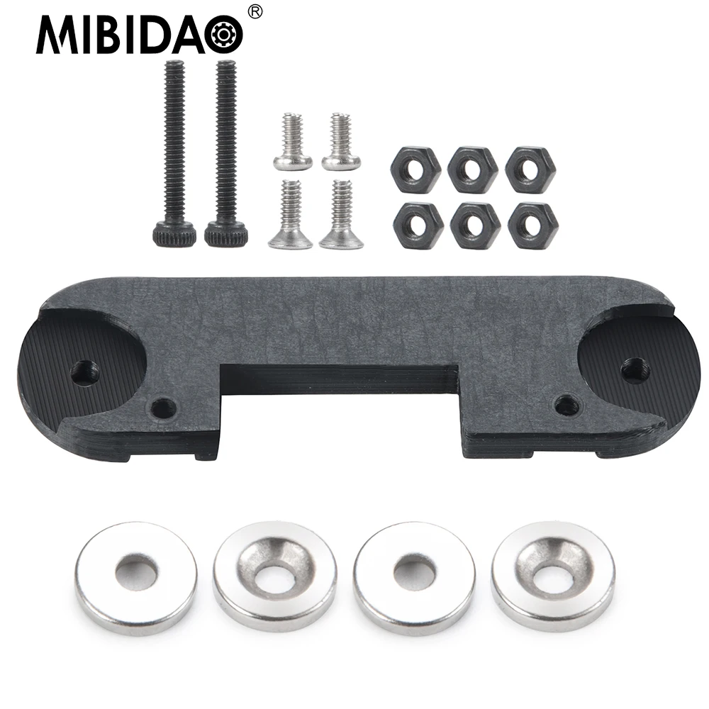 

Невидимый Магнитный корпус автомобиля MIBIDAO, столбковое крепление для Axial SCX24 90081 Deadbolt 1/24, обновленные детали для радиоуправляемого гусеничного автомобиля