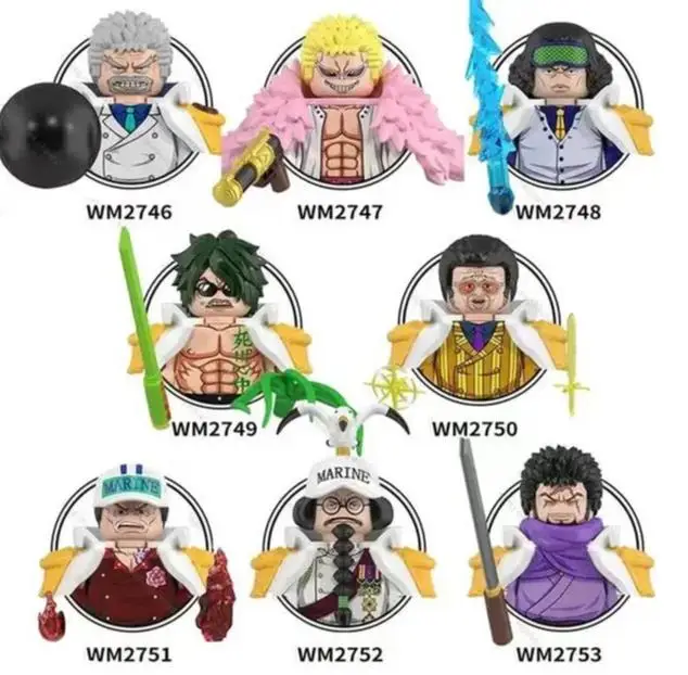 Bandai ONE PIECE Dragon Ball Super Mini Figure Set van 8 Wukong-personages WM6185 WM9183 WM6179 WM6180 WM6181 Verzamelbaar speelgoed