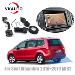 VKAUTO Backup Camera For Seat Alhambra 2016~2019 MIB STD2 PQ Unit Add Canbus Dynamic Trajectory Camera