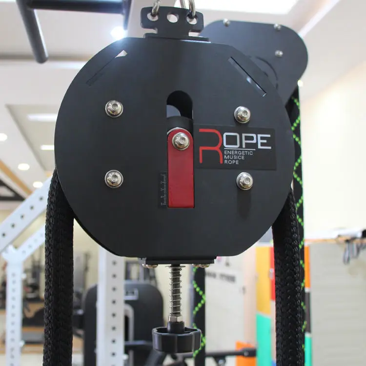 Lightweight Portable Rotativity Rope Pulling Trainer for Easy Storage Move Between Rooms and Compact Living Space Workout