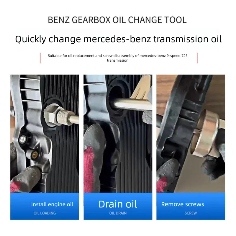 Transmission Fluid Change Tool 9G Oil Level Check & Shift Adjustment Wrench for Mercedes-Benz 9-Speed ​​725.0