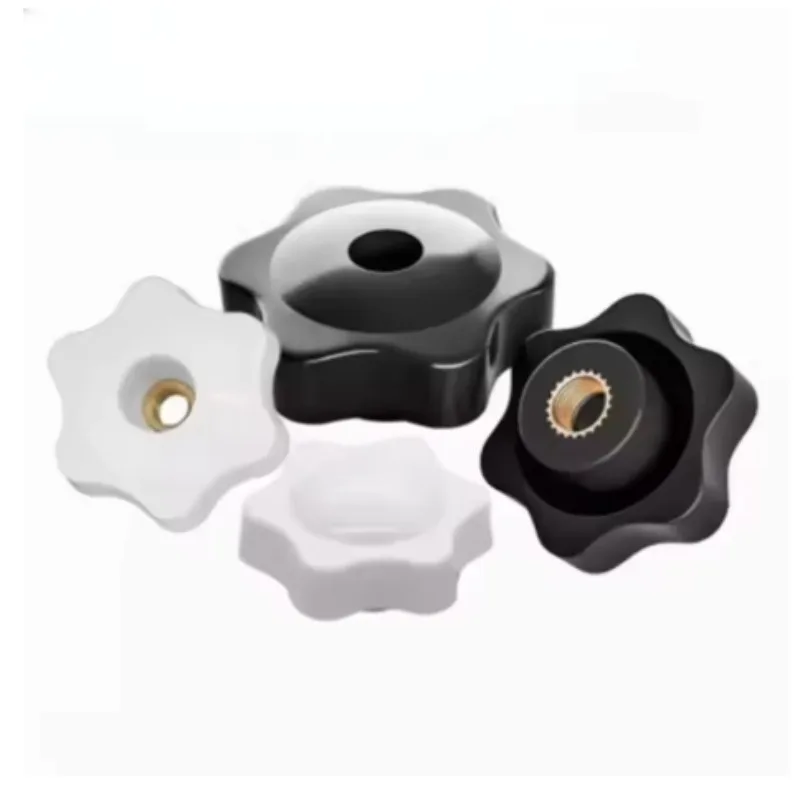 Kenop Putar Plastik Bakelite M6 (Kepala 25mm) 500 pcs, Kenop Jempol, Kenop Bintang, Tahan Panas