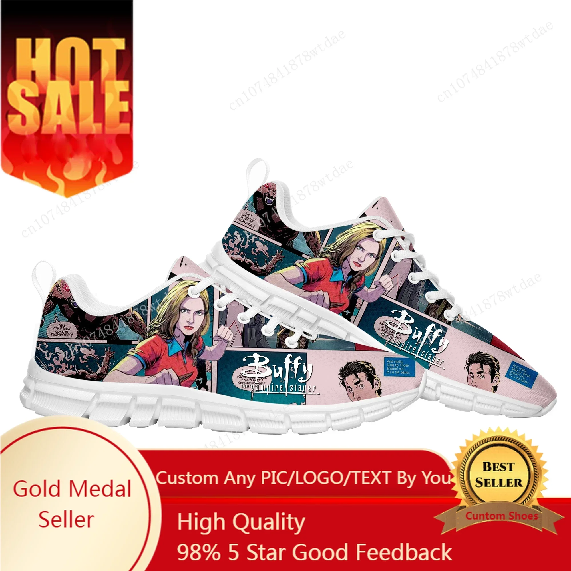 

Buffy The Vampire Slayer Cartoon Sports Shoes Mens Women Teenager Kids Children Sneakers High Quality Comics Sneaker Custom Shoe