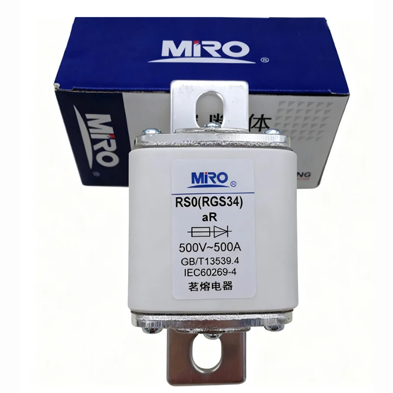 

RGS34 RS0 RSO RS3 500 В Быстрый предохранитель aR 400A 480A 500A 550A 600A 630A 800A 450A