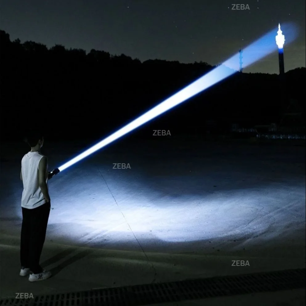 

6800000LM High Power LED Flashlight Most Powerful Tactical Torch 15000mah Rechargeable Flashlight Outdoor Portable Handheld Lamp