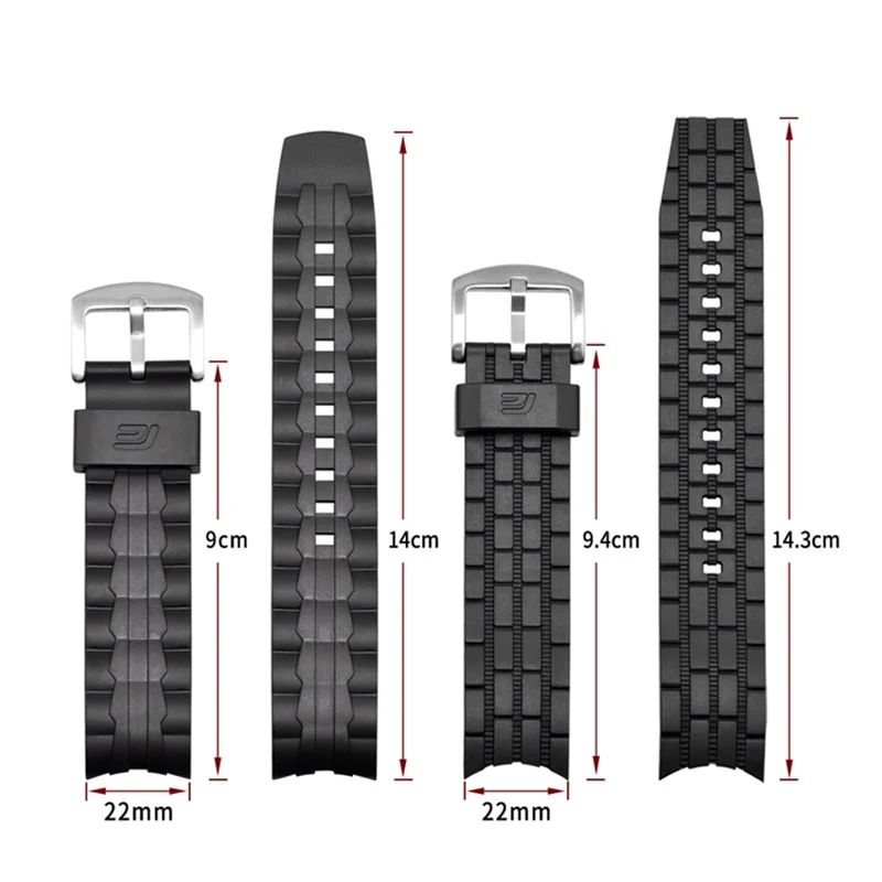 for Casio Edifice Series EF-550/EF523 Rubber Watch Straps for Casio EF550 Diving Sport Watchband Wristband Bracelet Belt