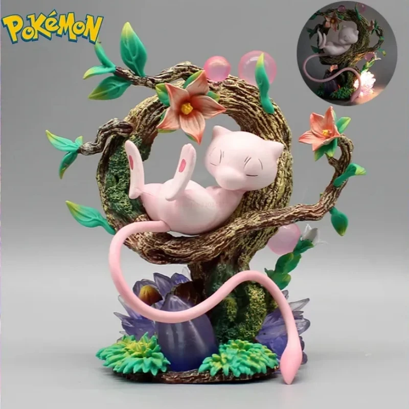 

Pokemon Anime Figure MewtwoGk Kawaii Mew Luminescent Manga Statue 15cm Pvc Action Figurine Collectible Model Toy Christmas Gift