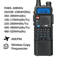 Baofeng M-5R 1/2PCS Walkie Talkie Air Band 3800mAh Battery Wireless Copy Frequency Long Range AM  Ham UV-5R K5 Two Way Radio