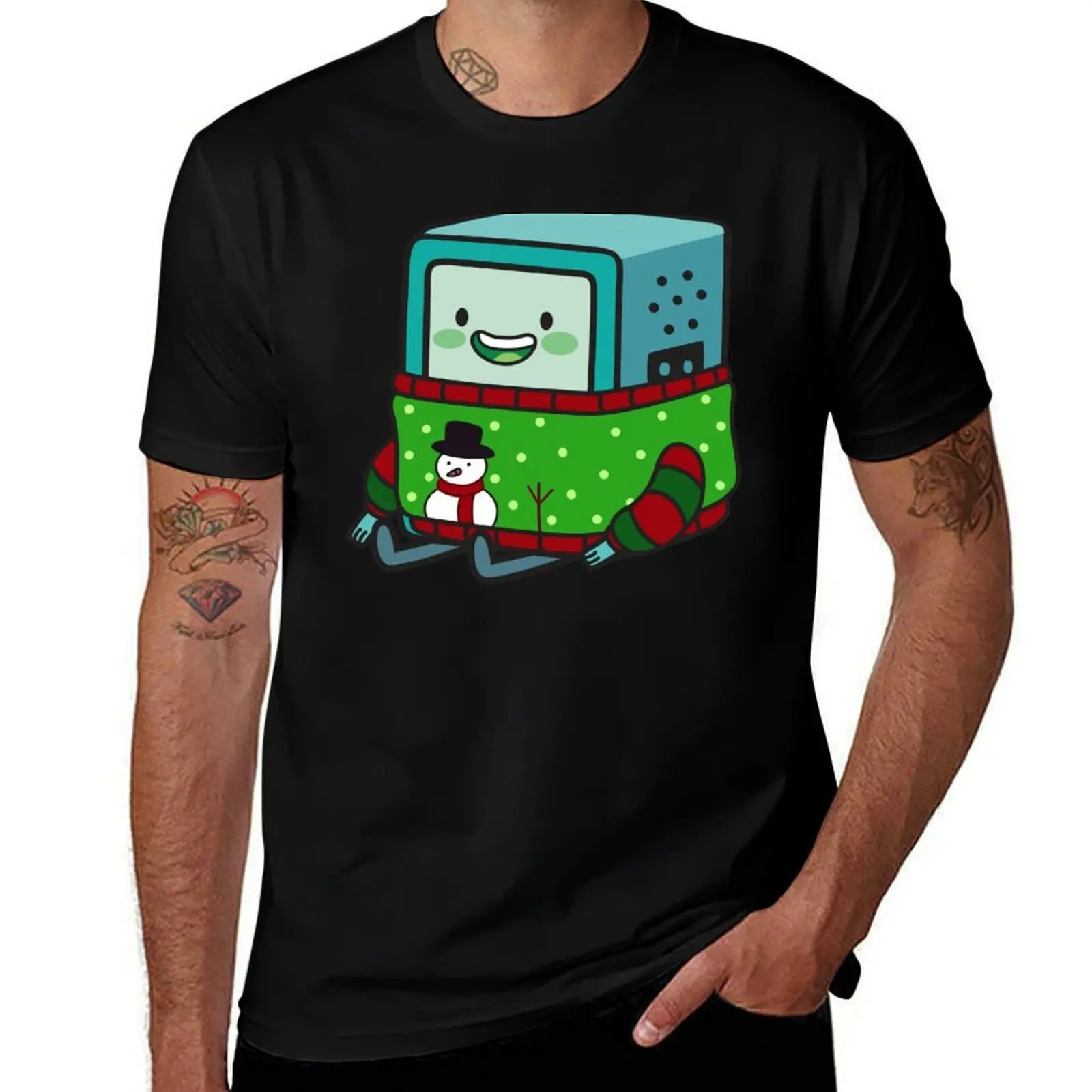 

BMO Xmas T-Shirt cotton t shirts high quality t shirt man plain T-Shirt