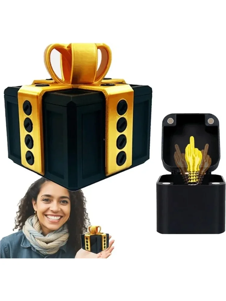 Le cadeau ennuyeux avec le doigt du milieu dans une boîte cadeau avec vis farces Surprise Pop-Up nouveauté cadeaux drôles pour jouets pour adultes