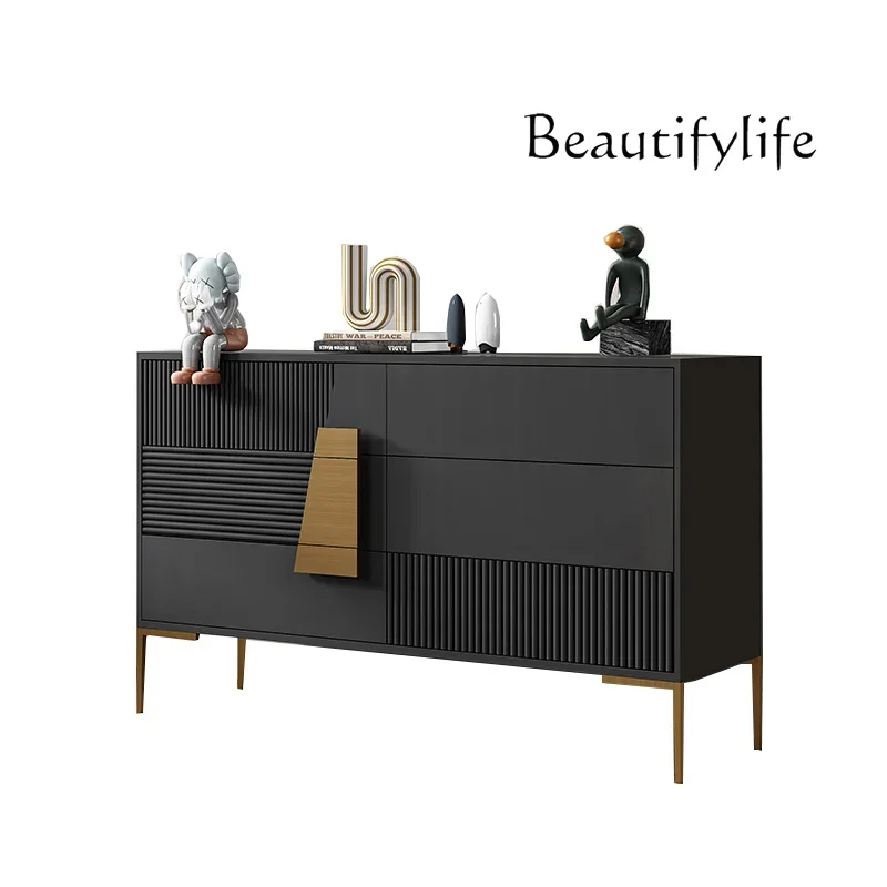 

Italian light luxury entrance cabinet living room decoration simple modern bedroom storage designer