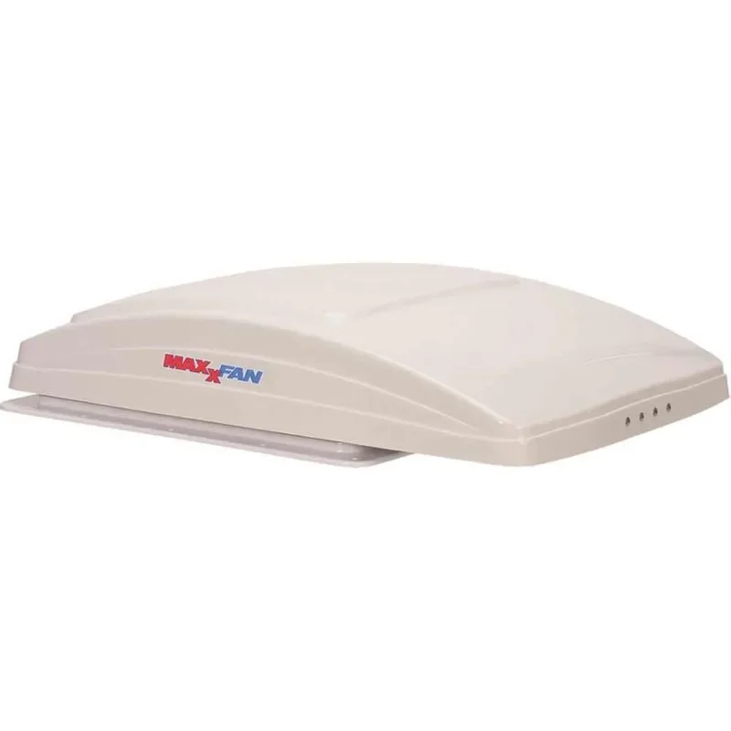 Maxxair 0007000K Maxxfan Deluxe Ventilator Met Afstandsbediening En Wit Deksel, Rook