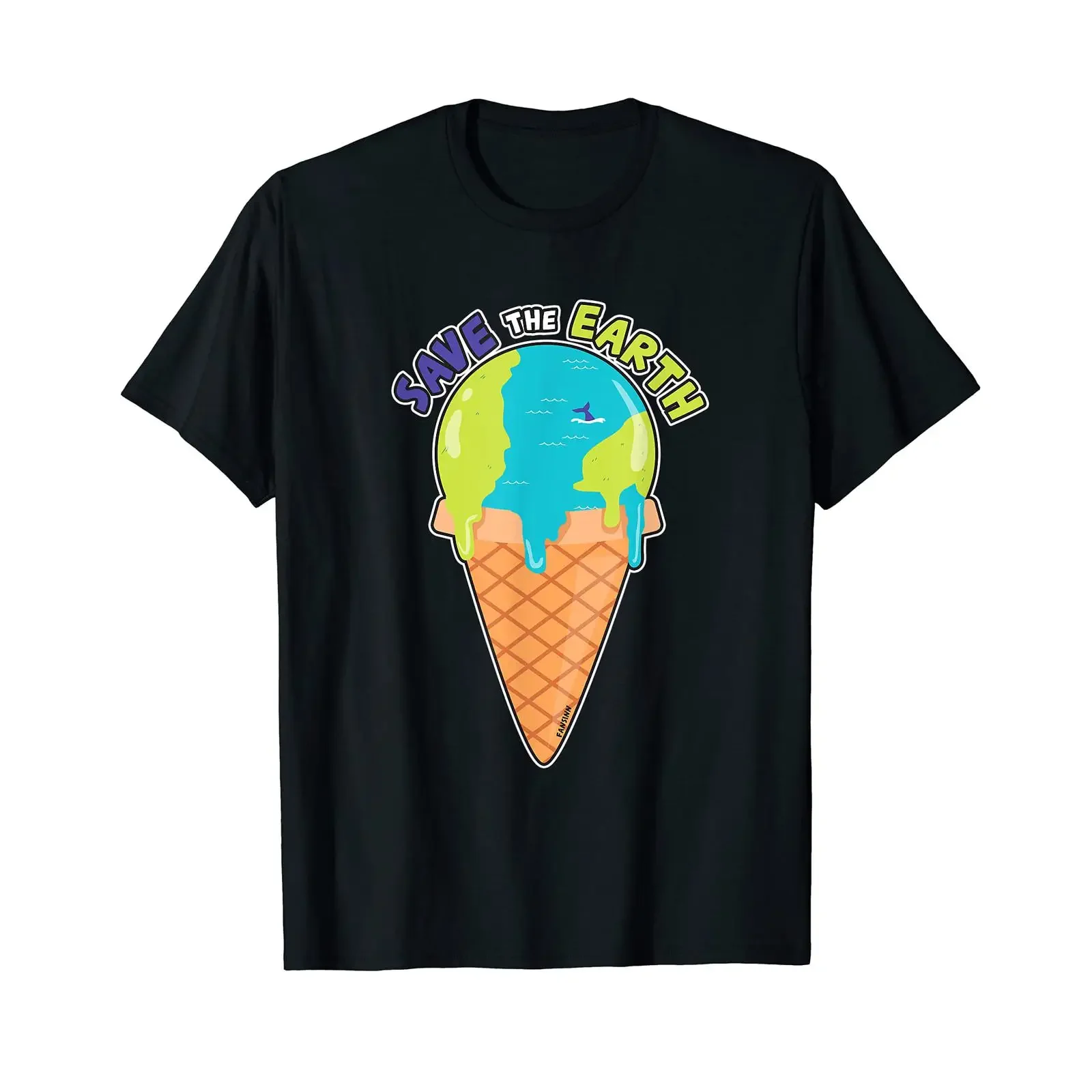 Save the World den Planet Environmental Protection Climate Change T Shirt vintage Washed Versatile Unisex graphic Casual