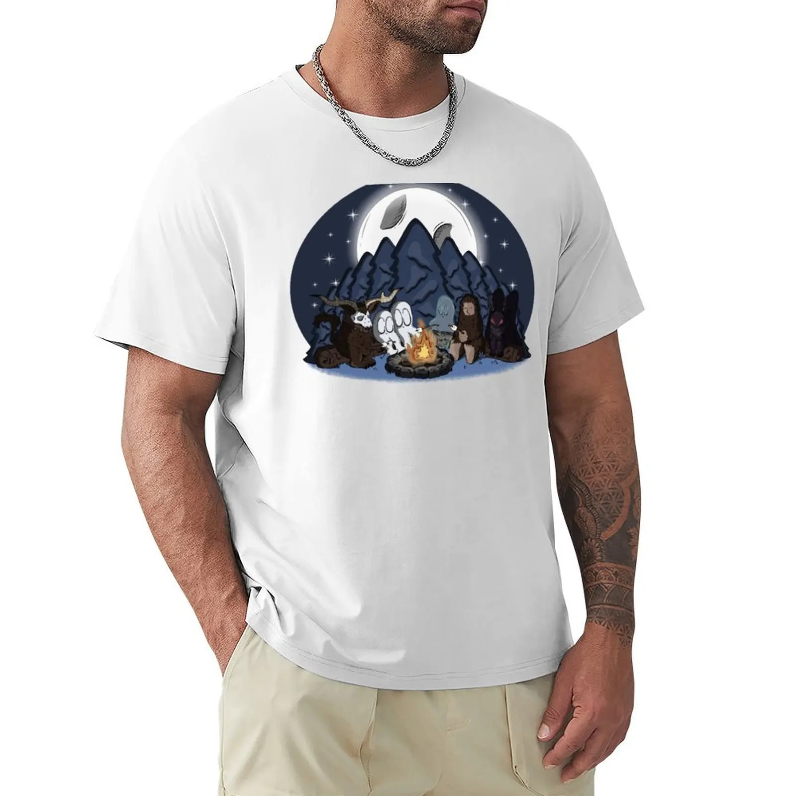 Cryptid Campfire T-Shirt anime kawaii clothes Men's t-shirts