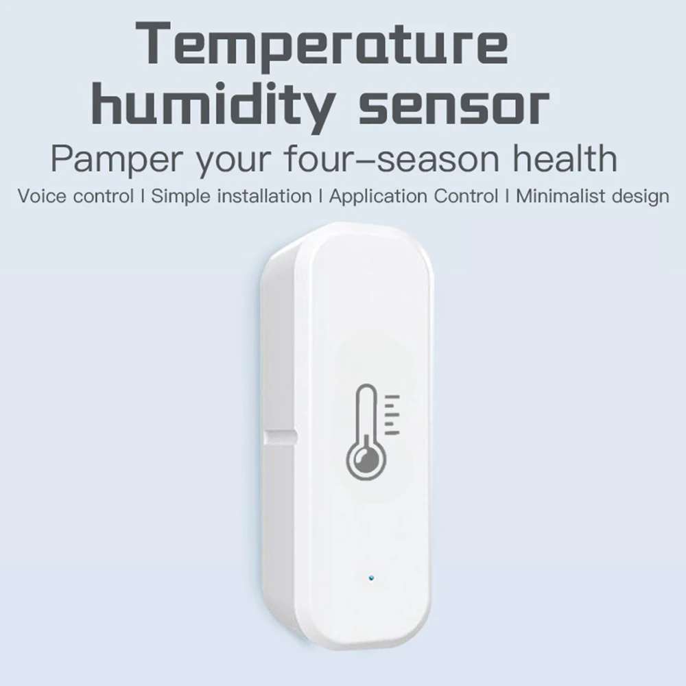 Útil vida inteligente sensor de umidade temperatura sem fio zigbee wifi higrômetro detector tuya app termômetro para alexa casa voz