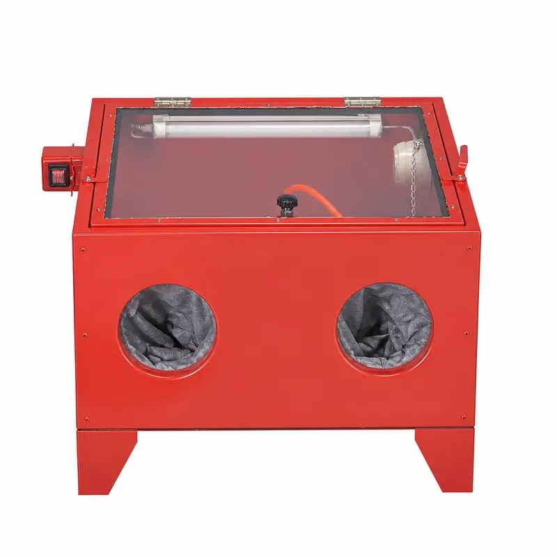Manual Sandblasting Machine Small Dry Type Sand Blaster Rust Removal Polishing Cabinet Sanding Equipment 12V Portable