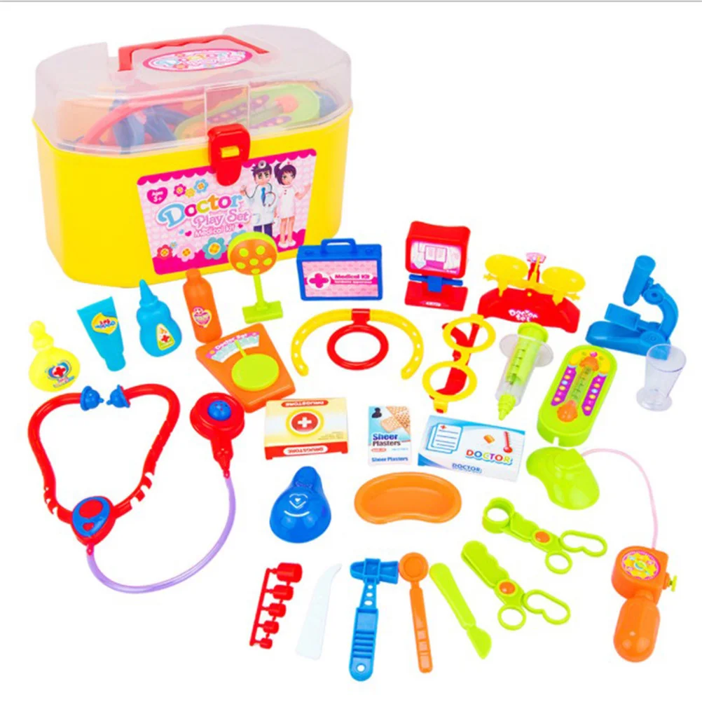 Brinquedos de coordenação mão-olho para crianças de alta qualidade médico playset kits de ferramentas crianças fingir médico