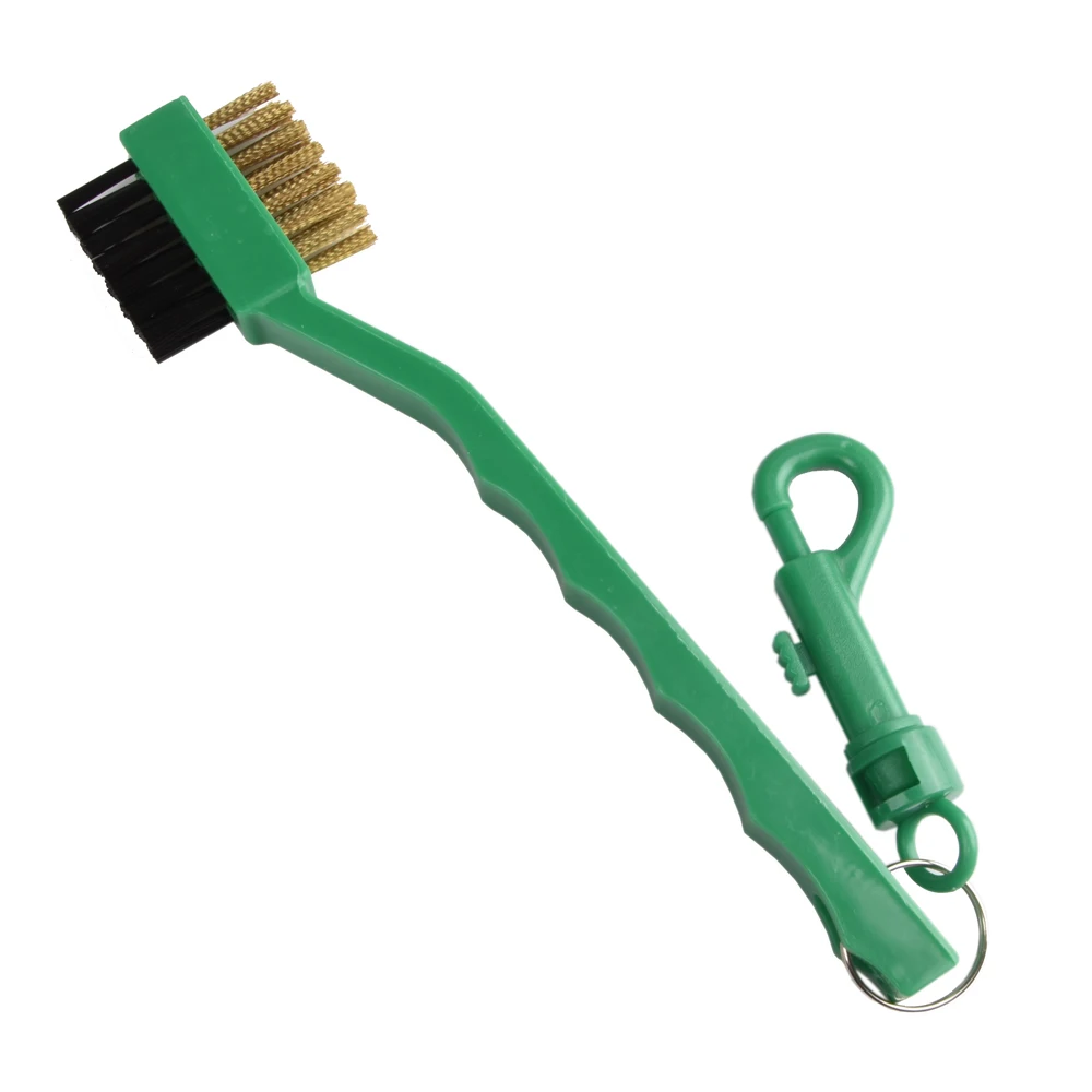 Golf Cleaning Brush Double-Sided Design Portable Hook Lightweight Portable Two-Head Club Cleaning Golf Cleaning Accessories