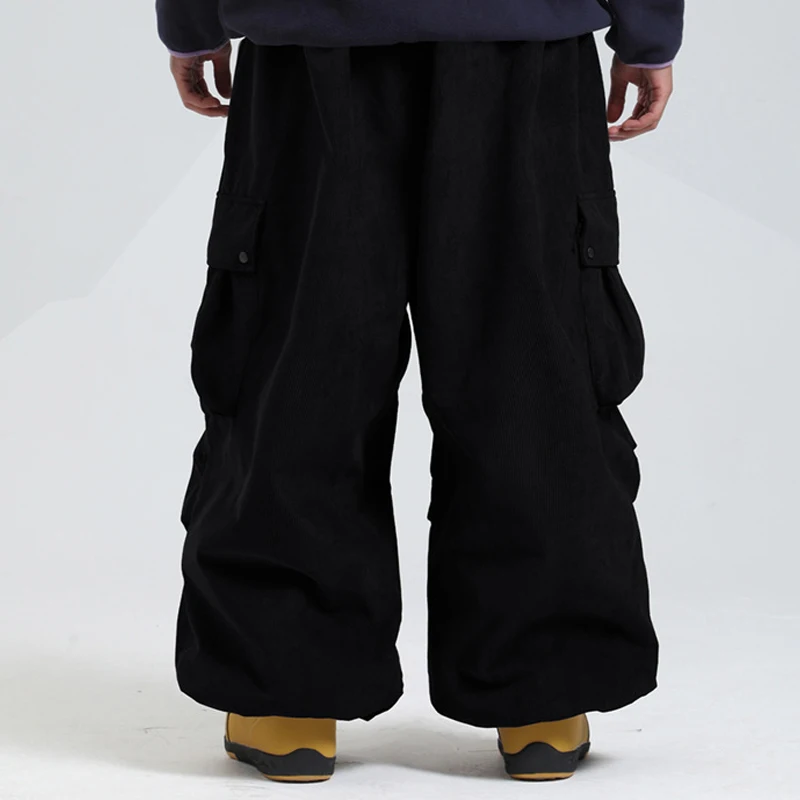 Outdoor Sport Mountain Man Snow Trousers Winter Windproof Women Skiing Pants Motorcycle Loose Waterproof Male Snowboard Clothes