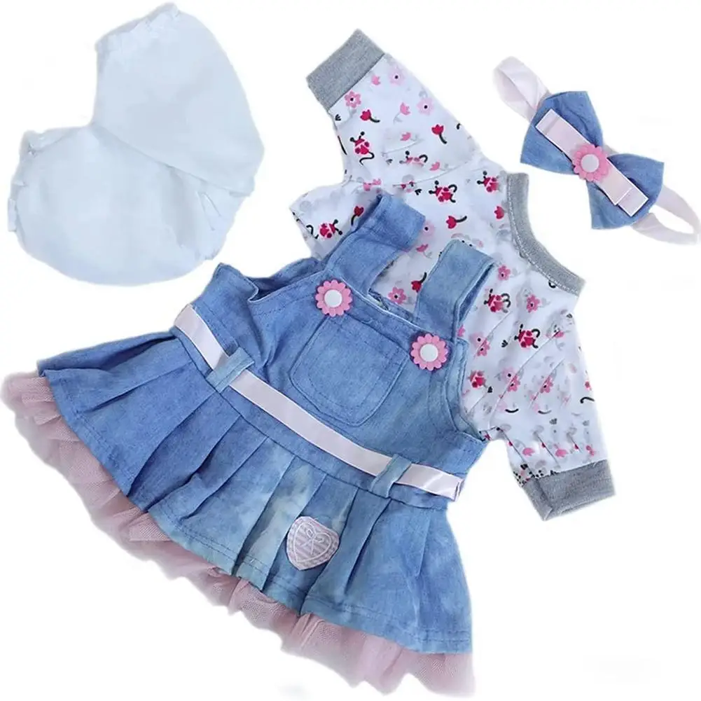 18 Zoll NPK Fashion Sytles Puppenkleidung Anzug für 17-18 Zoll Reborn-Puppen Heiße Puppenzubehör für Kinder zum Kleiden von Puppen