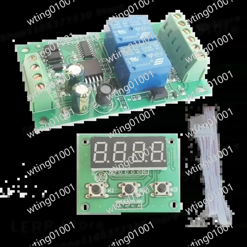 for Motorcycle Two Way Trigger Delay Switch Module 12V 24V Forward Reverse Control Time Adjustable Auto Power Off Relay