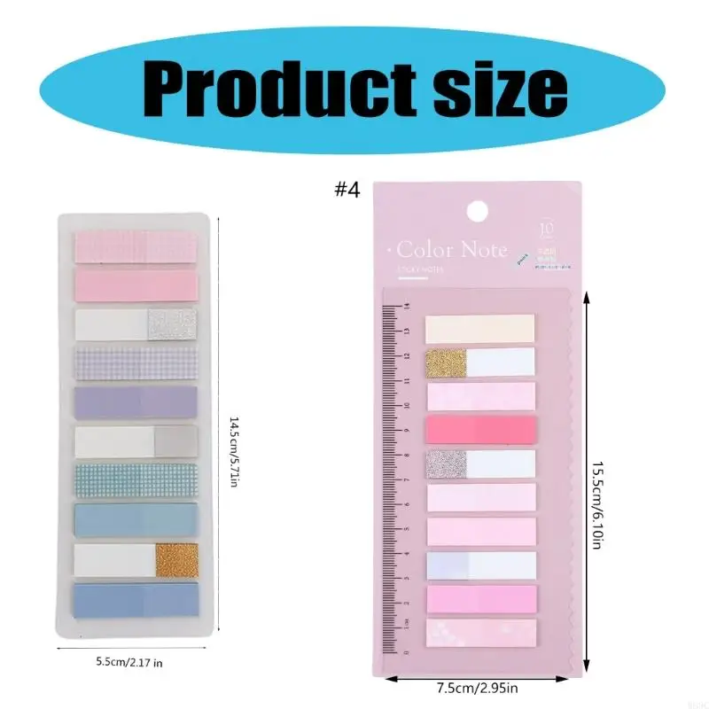 W89C 200PCS 10 색 인덱스 탭 스티커 레이블 방수 인덱스 레이블 스티커 북마크 읽기 레이블 쓰기 가능한 색인 스티커