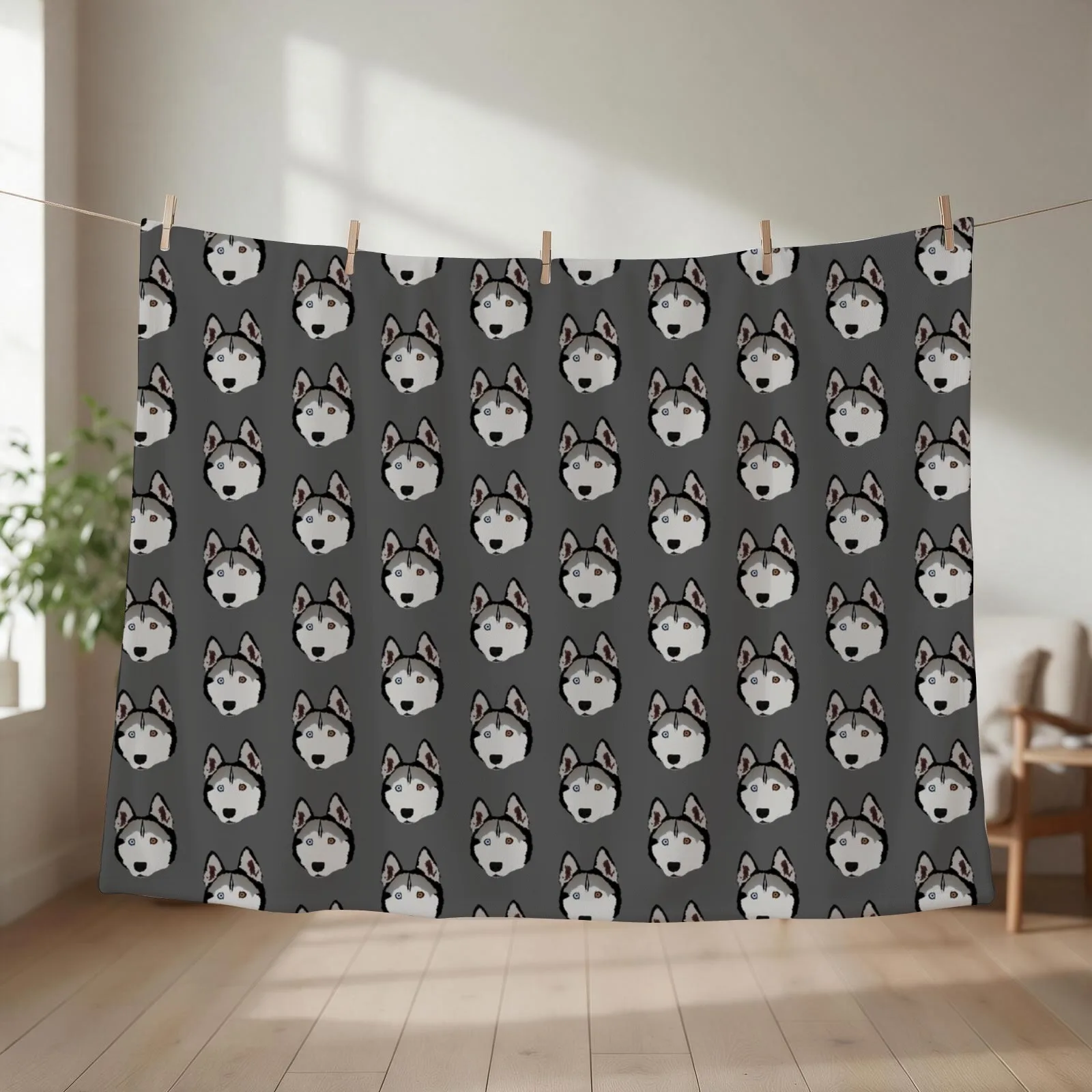 Husky Throw Blanket sofa bed blankets ands Thin for winter Blankets