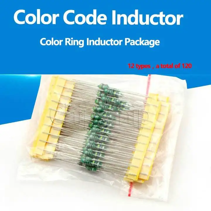 0307 Color Code Inductor Color Ring Inductor Package 0.1UH1/10/100uh 12 Kinds of each 10 A total of 120