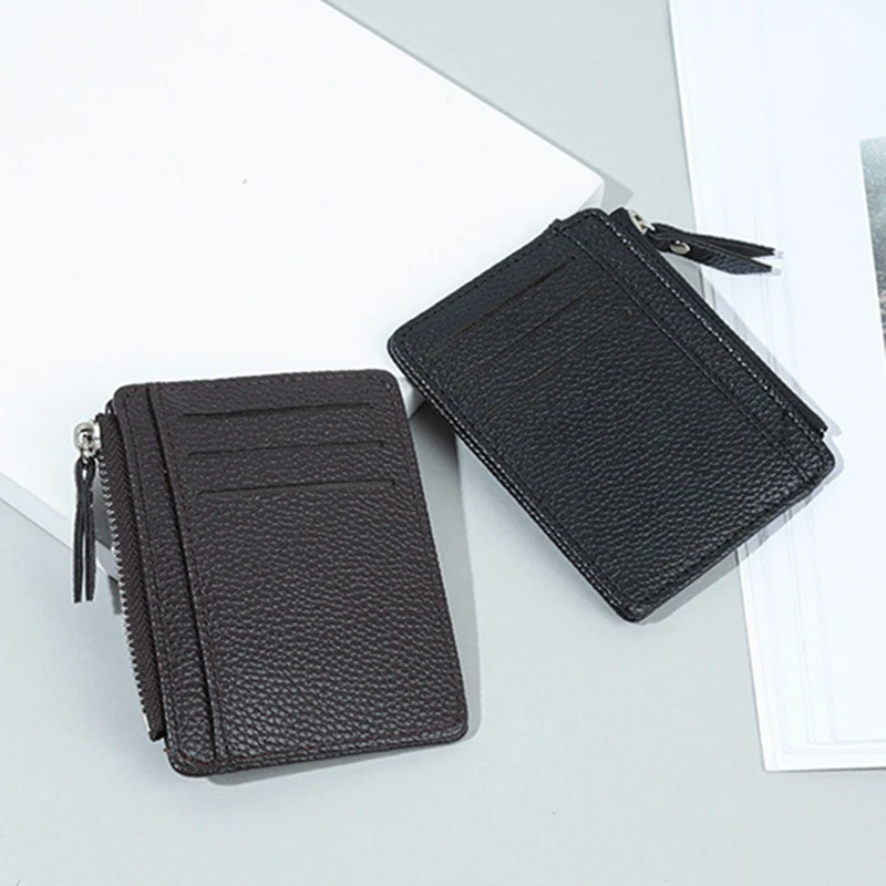 

PU Leather Women Coin Purse Slim Wallet Zipper Fashion ID Credit Card Holder Small Money Case Cardholder Cover