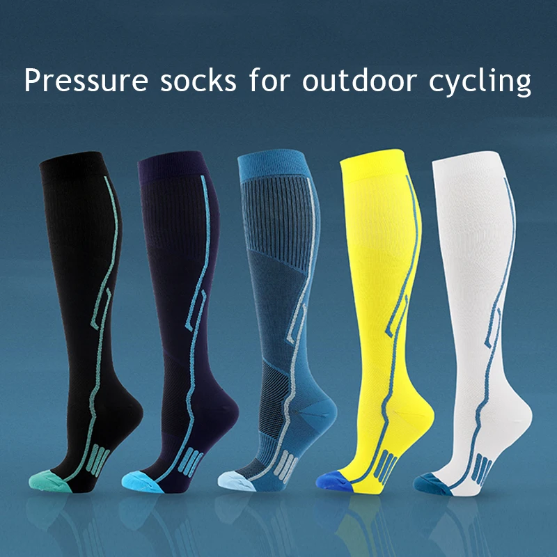 Men Compression Socks Hombre Outdoor Skating Socks Cycling Sports Long Socks Varicose Veins Thermosokken Diabetes Breathable