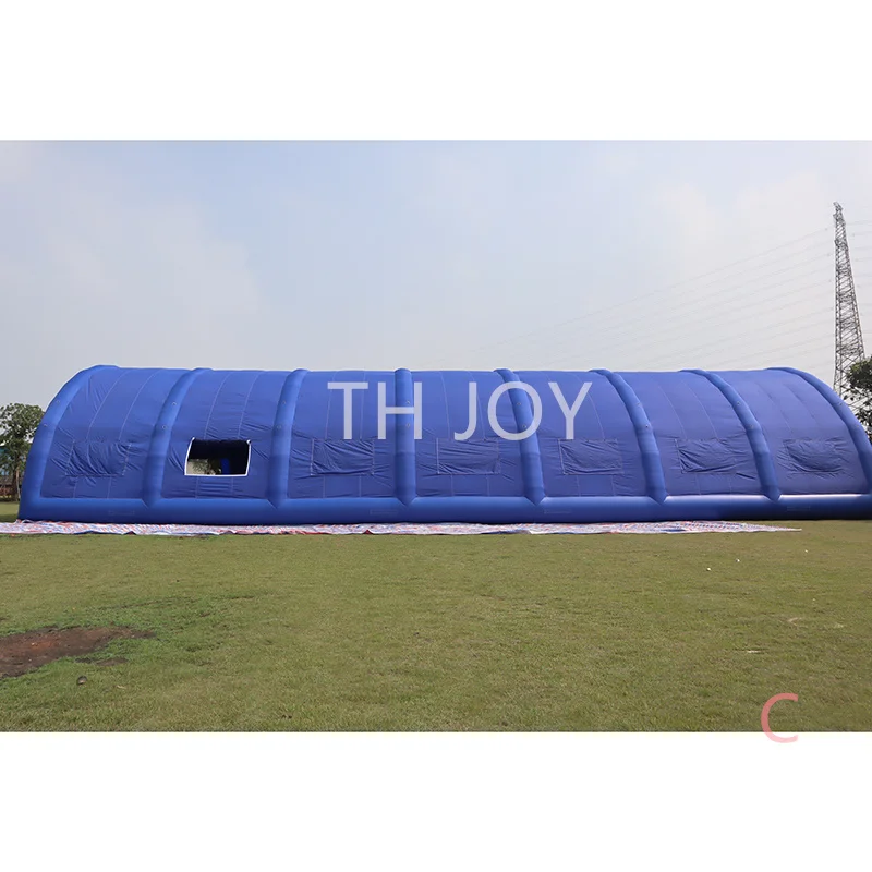 35x15m giant portable inflatable tent for event, customized inflatable blue tent air blow up marquee