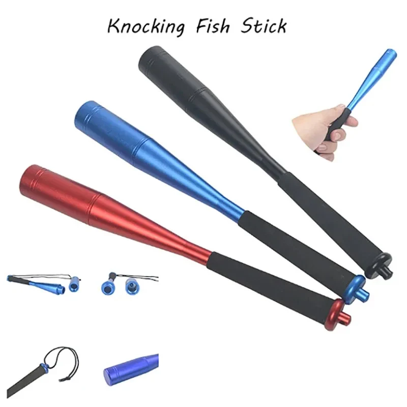 Fishing Priest Fish Whacker Fish Bat Outdoor Aluminum Alloy Fish Hammer Bat EVA Non-Slip Handle Beat 24.7cm Fish Hammer Device