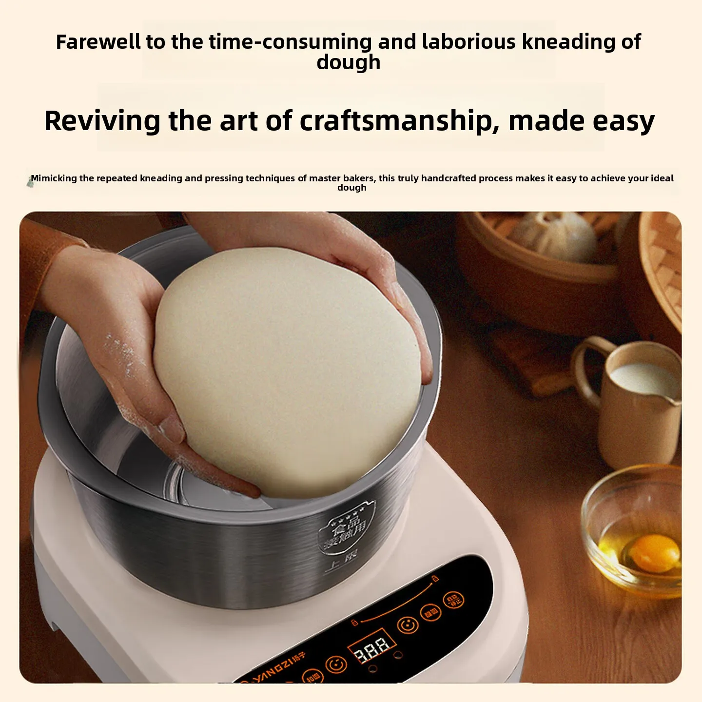 Automatic Dough Mixer Kneading Machine Fermentation Bread Noodle Dough Maker Multifunction Home Kitchen Appliance H001 반죽기
