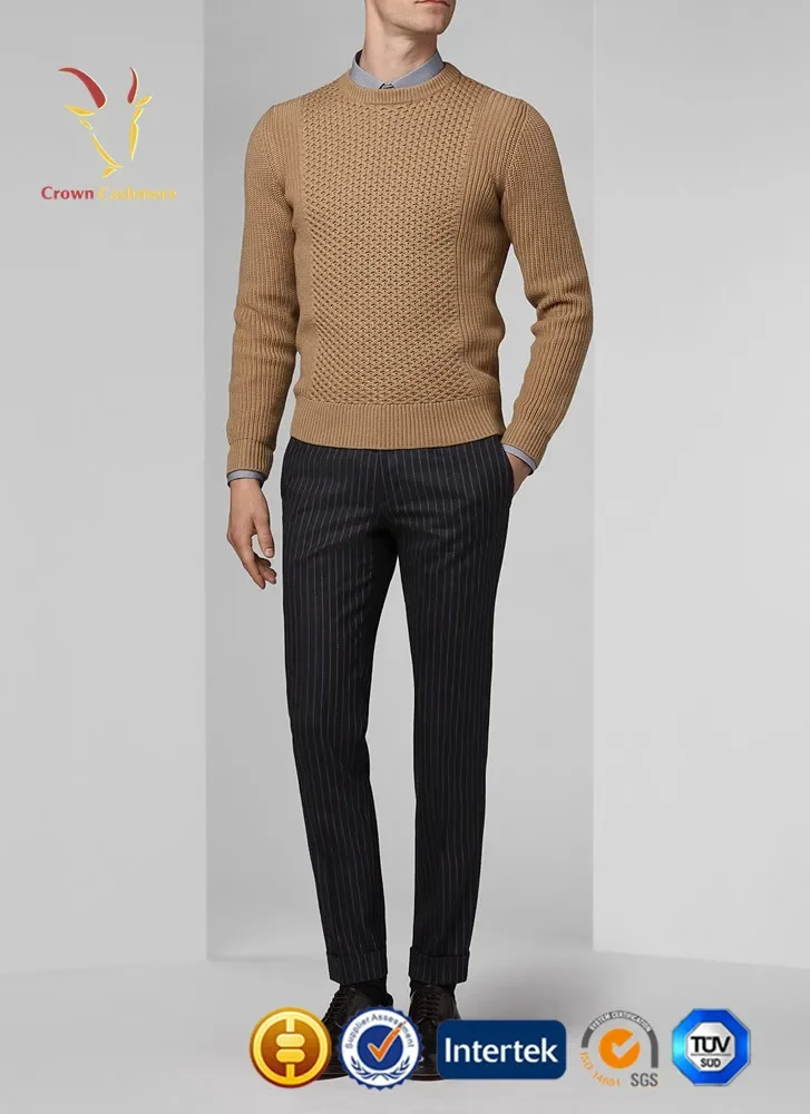 Designer Long Sleeve Mens Wool Sweaters