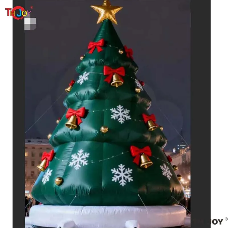 Sapin de Noël Gonflable avec Lumières LED, Ornement Extérieur, Cadeau de Noël, Jouets de Décoration Intérieure, ixdu Nouvel An, 6m, 20 pieds
